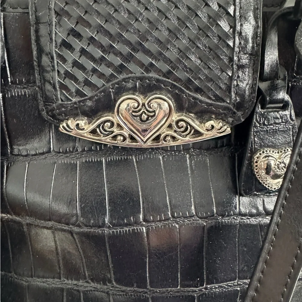 Vintage Marc Chantal MC black leather shoulder bag
